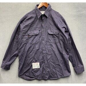 Armorex Men Flame Resistant Work Shirt Arc 2 Blue Size XL Industrial FR Uniform